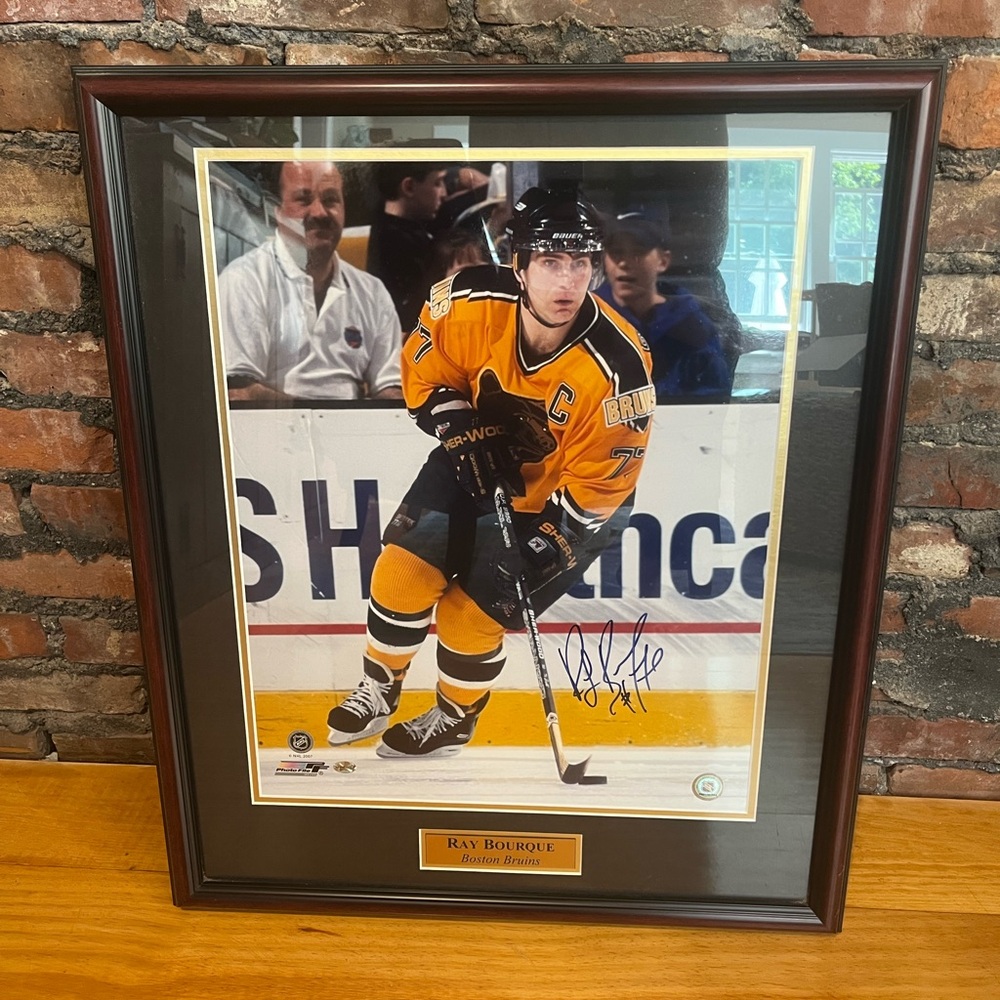 Autographed Ray Bourke Framed Photo